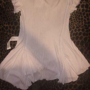 White Zara flare shirt